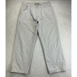 Vintage Levi's SilverTab Straight Khaki Pants Mens 36x32 Beige Baggy High Rise